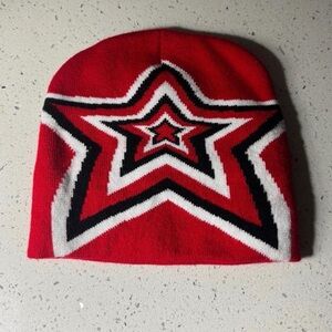 Red Star Knit Beanie